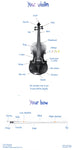 Violin poster (Your violin - Your bow) - String Learning Method